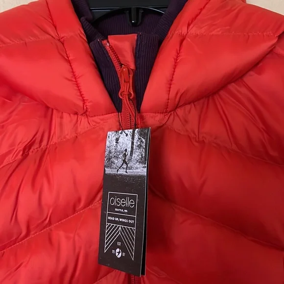 NWT Oiselle Puffy Bird Vest in Setting Sun - Picture 6 of 9